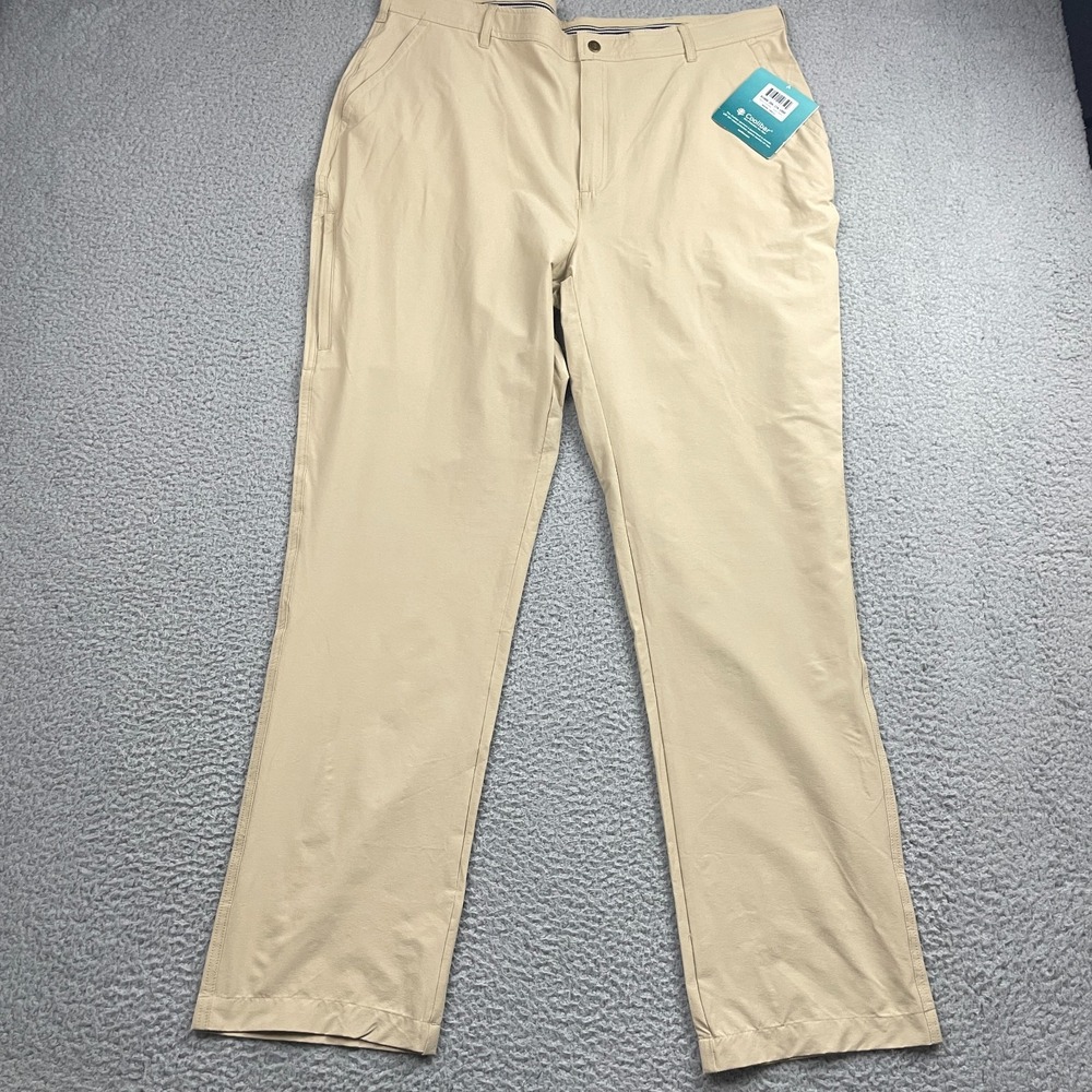 Coolibar Marco Summer Casual Pants Mens 38x32 Beige UPF 50+ NEW